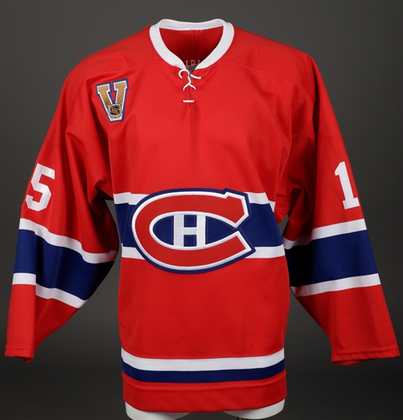 Darren Langdons 2003-04 Montreal Canadiens Game-Worn "Vintage" Jersey 