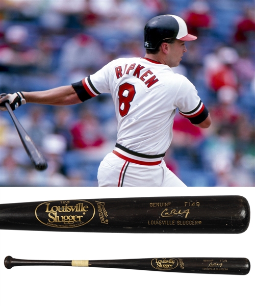 Cal Ripken Jrs 1987/1988 Baltimore Orioles Louisville Slugger F149 Game-Used Bat with PSA/DNA LOA (PSA/DNA GU 8.5)