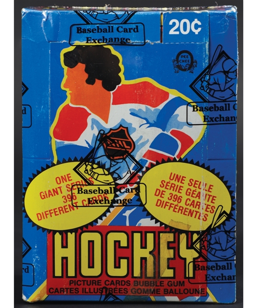 1980-81 O-Pee-Chee Hockey Wax Box (48 Unopened Packs) - BBCE Certified - Mark Messier and Ray Bourque Rookie Year!