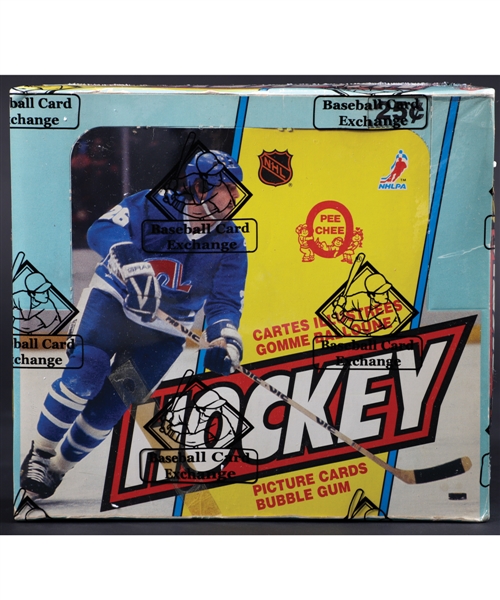 1983-84 O-Pee-Chee Hockey Wax Box (48 Unopened Packs) - BBCE Certified - Lindbergh, Stevens, Housley, Carbonneau, Nicholls and Naslund Rookie Year!