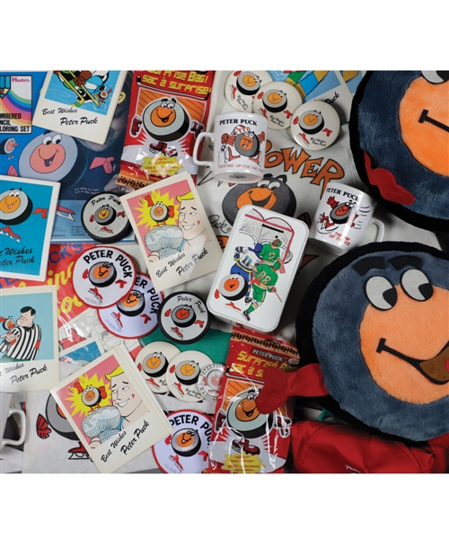 Massive Vintage Peter Puck Memorabilia Collection Including Watch, Fan Club Ring, Plush Dolls, Banks and Much More!