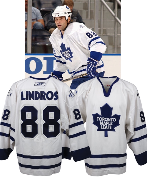 Eric Lindros November 17th 2005 Toronto Maple Leafs Game-Worn Jersey - Scored Game-Winning Goal!