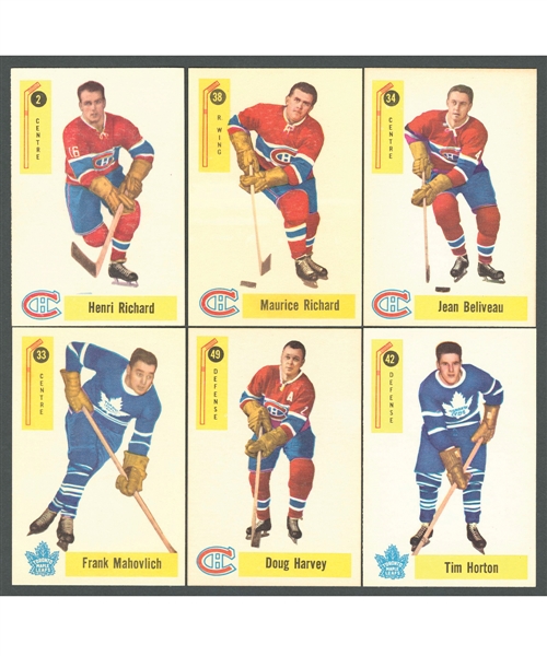 1958-59 Parkhurst Hockey Complete 50-Card Set