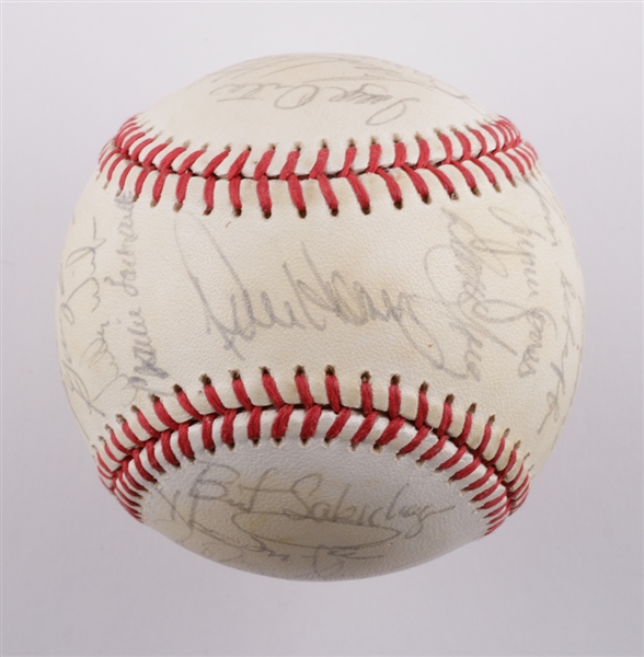 Kansas City Royals 1985 World Series Champions Team-Signed Baseball by 27 with JSA LOA