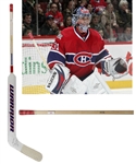 Carey Prices 2008-09 Montreal Canadiens Signed Warrior Game-Used Stick