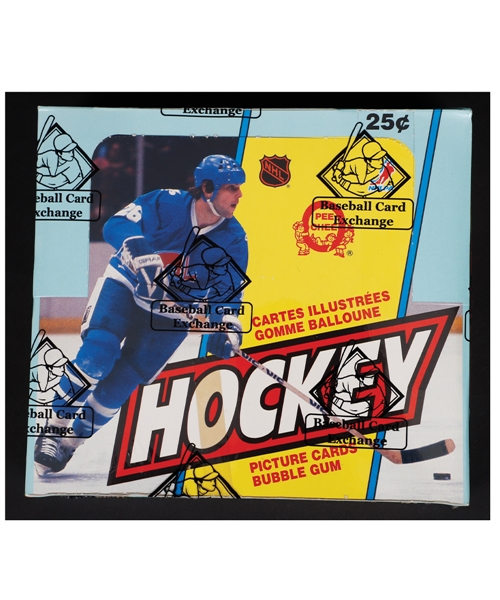 1983-84 O-Pee-Chee Hockey Wax Box (48 Unopened Packs) - BBCE Certified