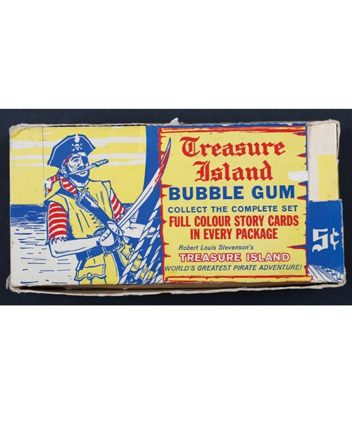 1964 Grant Products Treasure Island Non-Sport Card Display Box
