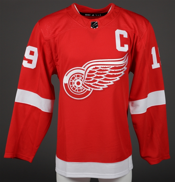 Steve Yzerman Signed Detroit Red Wings Captains Jersey and Puck with LOA