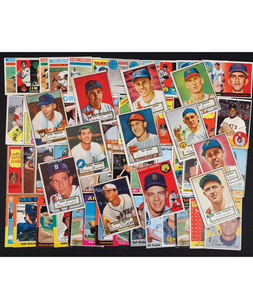 1950s to 1990s Topps, Bowman, O-Pee-Chee and Other Brands Baseball Card Collection of 10,000+