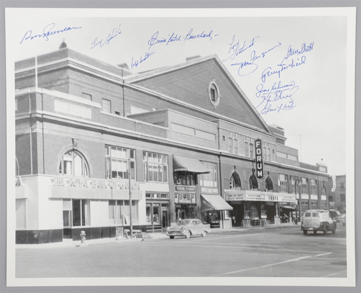 Montreal Forum Photo Signed by 11 Former Montreal Canadiens Players with LOA (16" x 20") 