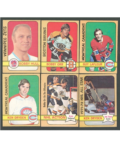 1972-73 O-Pee-Chee Hockey Complete 341-Card Set