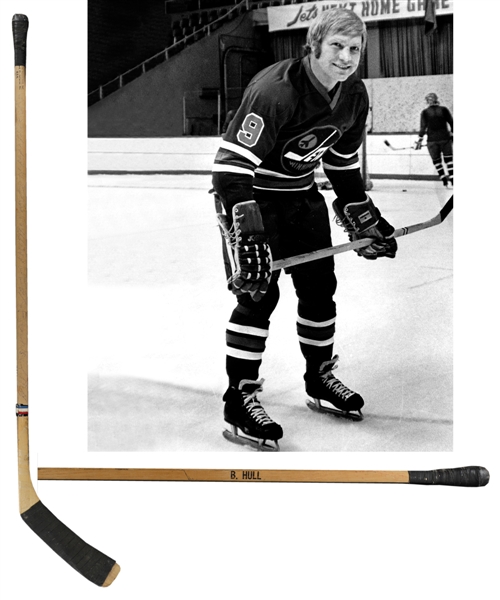 Bobby Hulls 1973-74 WHA Winnipeg Jets Team-Signed Game-Used Stick