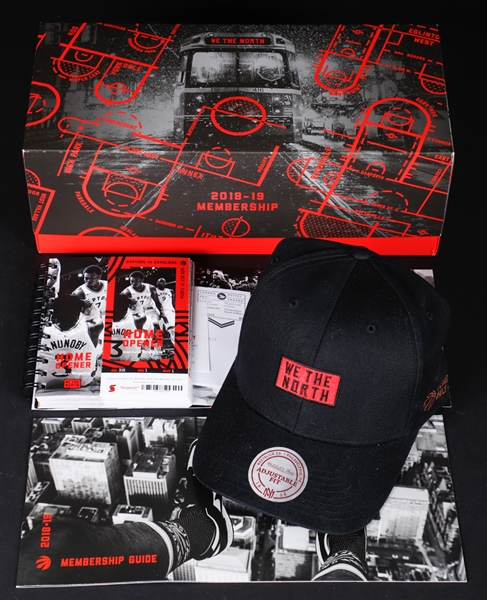 Toronto Raptors 2018-19 NBA Champions Regular Season and Playoffs Home Game Ticket Book, Limited-Edition Cap and Other Goodies