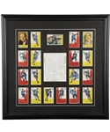 Toronto Maple Leafs 1959-60 Team-Signed Sheet Framed Display (21 Signatures) with 10 HOFers (6 Deceased) Including Tim Horton (22 1/2" x 23")