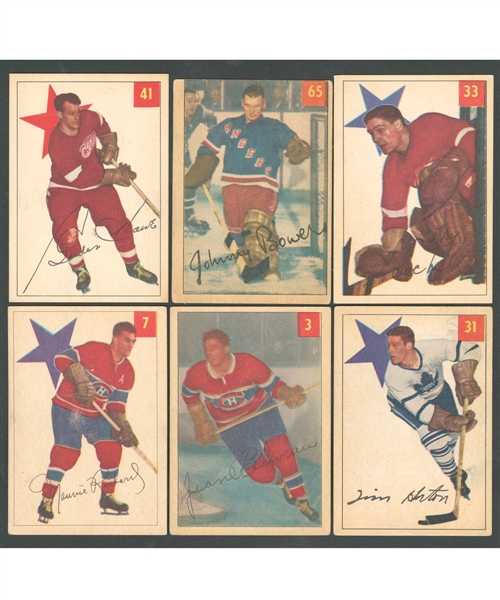 1954-55 Parkhurst Hockey Complete 100-Card Set