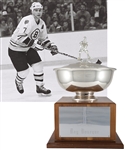 Ray Bourques 1985-86 Boston Bruins Elizabeth DuFresne Trophy with His Signed LOA (18")