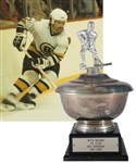 Ray Bourques 1981-82 "WITS Bruins Radio Network Three Star Award" Third Star Trophy with His Signed LOA (13")