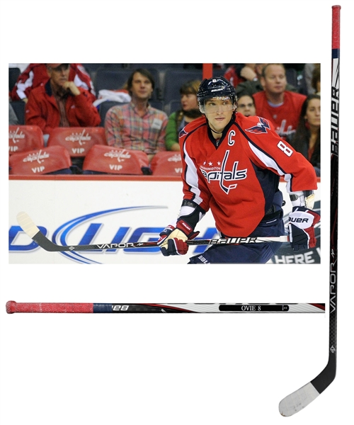 Alexander Ovechkins 2011-12 Washington Capitals Bauer Vapor Game-Used Stick