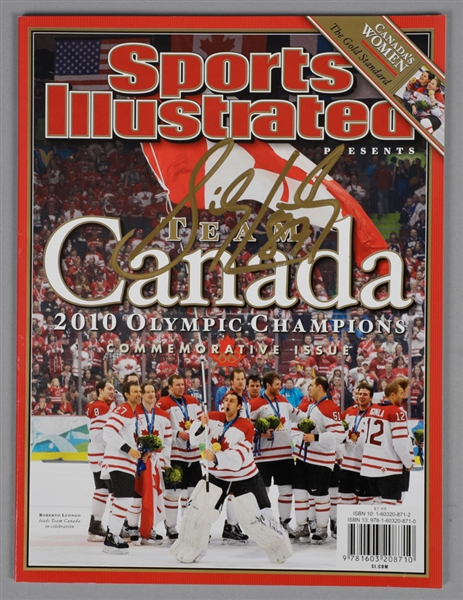 Sidney Crosby Signed 2010 Winter Olympics Team Canada Sports Illustrated Magazine Commemorative Issue 