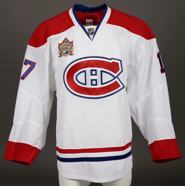 Dustin Boyds 2011 NHL Heritage Classic Montreal Canadiens Game-Issued Jersey with Team LOA