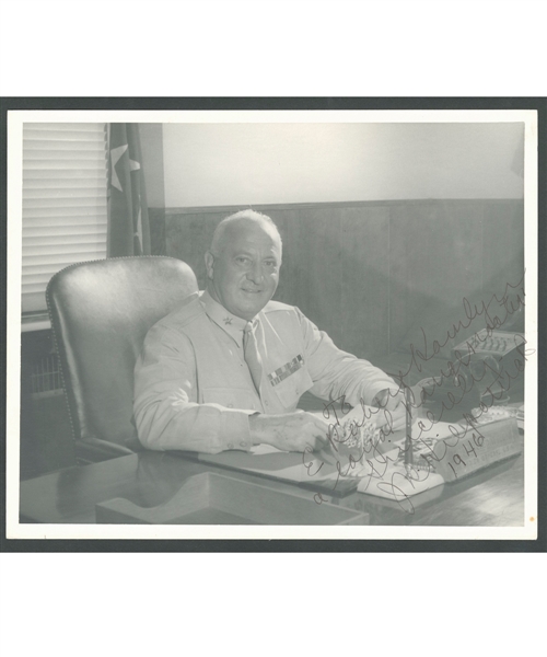 Deceased HOFer John Reed Kilpatrick Signed New York Rangers Photo from the E. Robert Hamlyn Collection