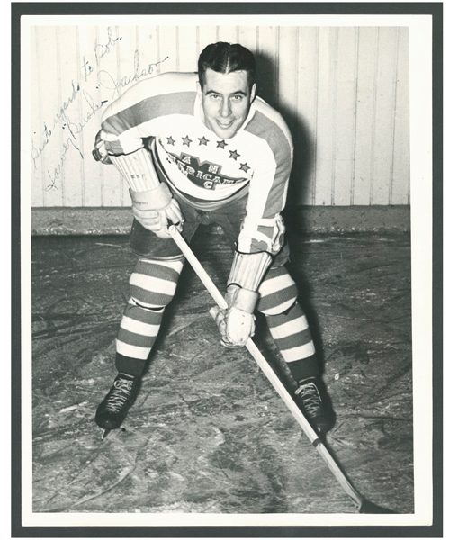 Deceased HOFer Harvey "Busher" Jackson Signed New York Americans Photo from the E. Robert Hamlyn Collection