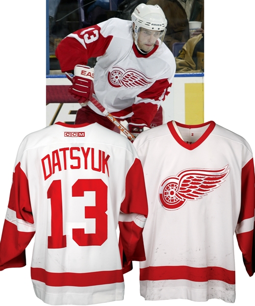 Pavel Datsyuks 2003-04 Detroit Red Wings Game-Worn Jersey from the Michael Wexler Collection - Photo-Matched!