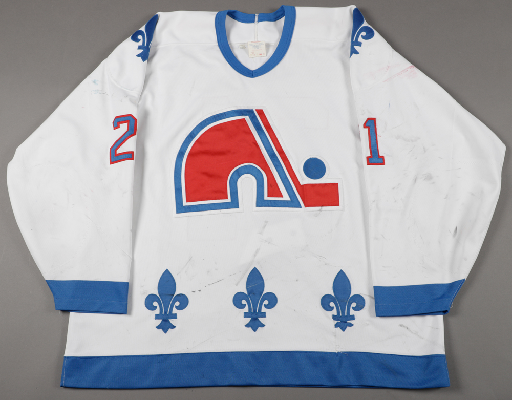 1994-95 Peter Forsberg Quebec Nordiques Practice Worn Jersey