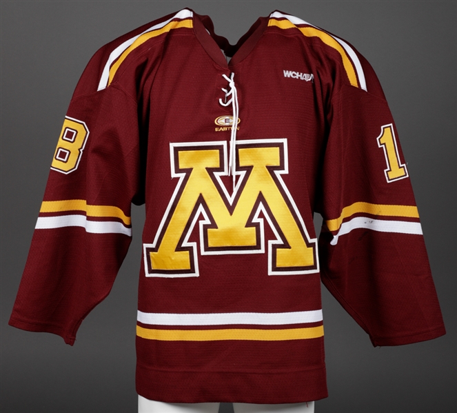 Jim OBriens 2006-07 WCHA University of Minnesota Golden Gophers Game-Worn Jersey 