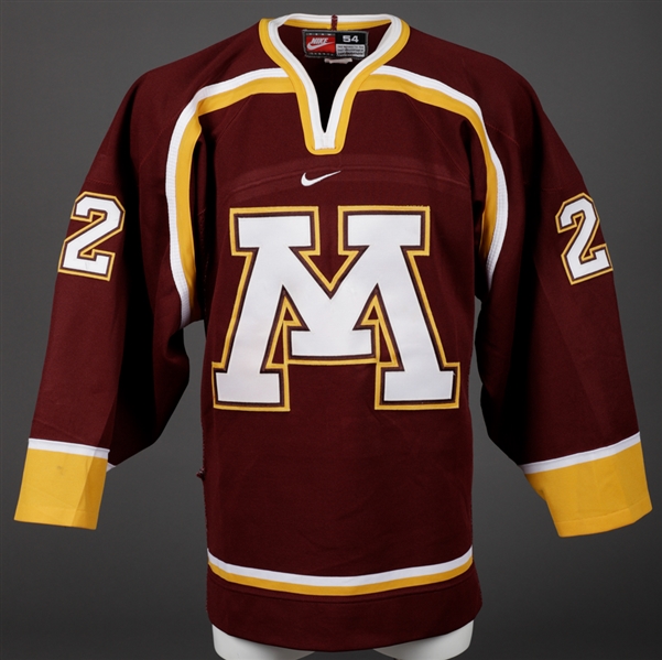 Mark Nenovichs 1999-2001 WCHA University of Minnesota Golden Gophers Game-Worn Jersey 