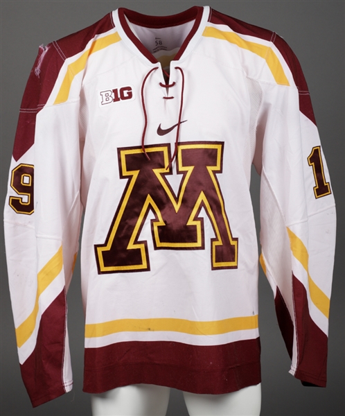 Vinni Lettieris 2015-17 Big 10 University of Minnesota Golden Gophers Game-Worn Jersey