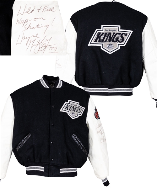 Wayne Gretzky Vintage-Signed 1991 Los Angeles Kings Jacket - Great Inscription!