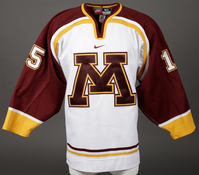 Stuart Sendens 2000-01 WCHA University of Minnesota Golden Gophers Game-Worn Jersey 