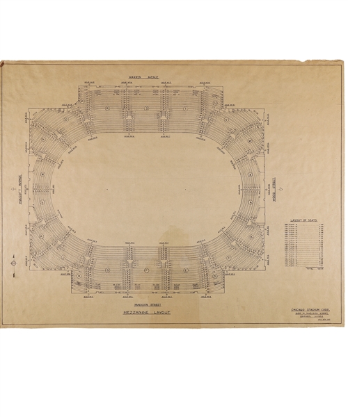 Vintage Early-1950s Chicago Stadium Floor Plans (13)