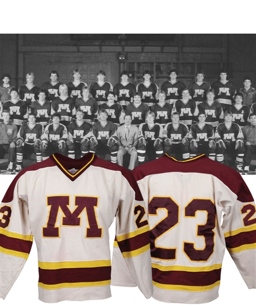 Roger Bowes 1985-86 WCHA University of Minnesota Golden Gophers Game-Worn Jersey - One-Year Style!