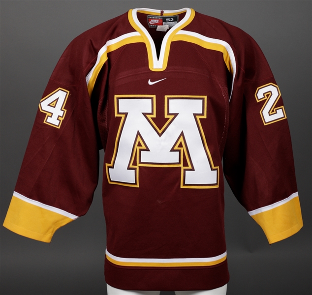 Ben Tharps 2000-01 WCHA University of Minnesota Golden Gophers Game-Worn Jersey