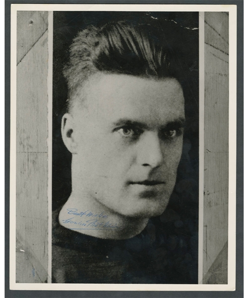 Deceased HOFer Gordon "Phat" Wilson (Port Arthur Hockey Club) Signed Photo from the E. Robert Hamlyn Collection