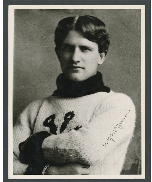 Deceased HOFer William George "Billy" McGimsie Signed Kenora Thistles Photo from the E. Robert Hamlyn Collection