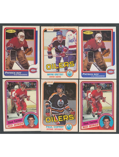 1981-82 to 1986-87 O-Pee-Chee Hockey Sets and Near Sets (8) Plus 1988-89 Topps Hockey Complete 198-Card Set