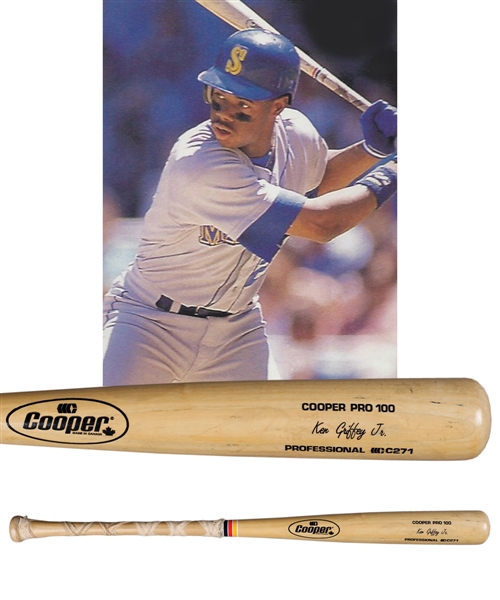 Ken Griffey Jr.s 1989 Seattle Mariners Cooper Pro 100 Game-Used Bat with PSA/DNA LOA