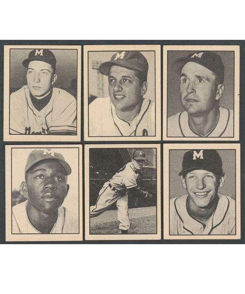 1952 Parkhurst Frostade Baseball (International League) Complete 100-Card Set Including Don Hoak, Tom Lasorda, Rocky Nelson, Walter Alston, Johnny Podres, Ed Roebuck and Others