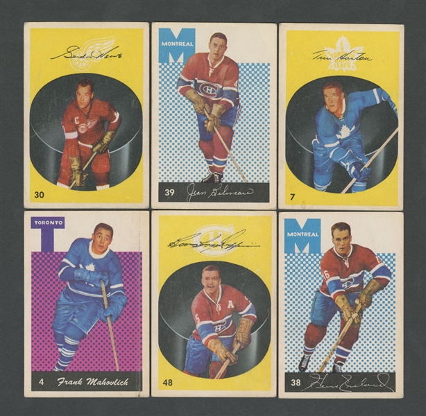 1962-63 Parkhurst Hockey Near Complete Card Set (54/56)