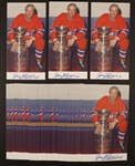 Jean Beliveaus Signed Montreal Canadiens Molson Export (w/ Stanley Cup) Postcards (67) from His Personal Collection with Family LOA