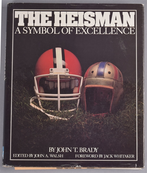 Jay Berwanger Signed "The Heisman, A Symbol of Excellence" Hardcover Book with JSA Basic Cert - First Winner of Heisman Trophy