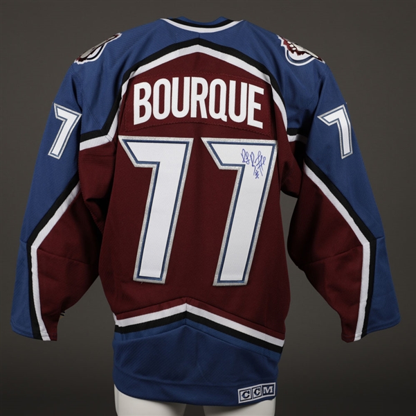 Ray Bourque Signed Colorado Avalanche Alternate Captains Jersey, Photo and Puck with LOA