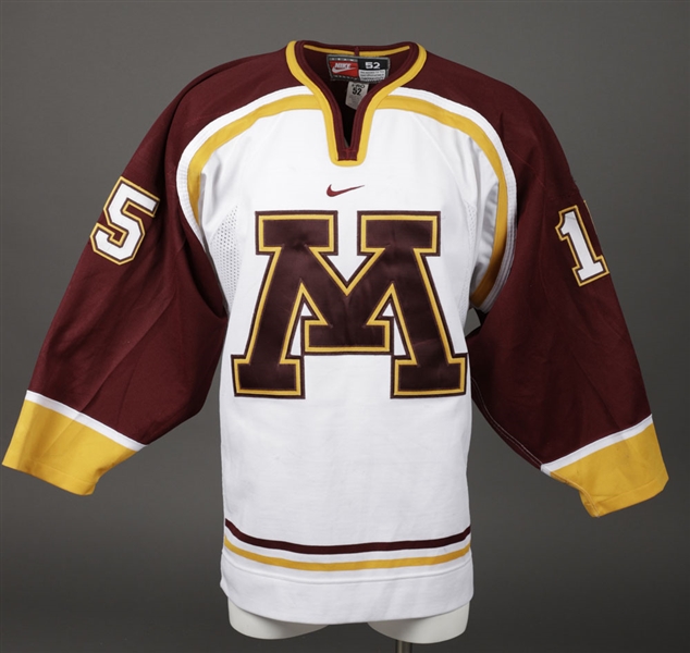 Stuart Sendens 2000-01 WCHA University of Minnesota Golden Gophers Game-Worn Jersey 