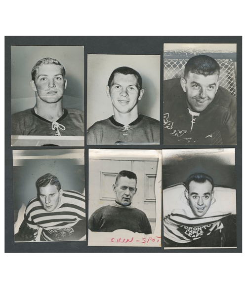 1960-61 Topps Hockey Stamps Proof Photos (51) - The Actual Photos Used for the Production of the Stamps!