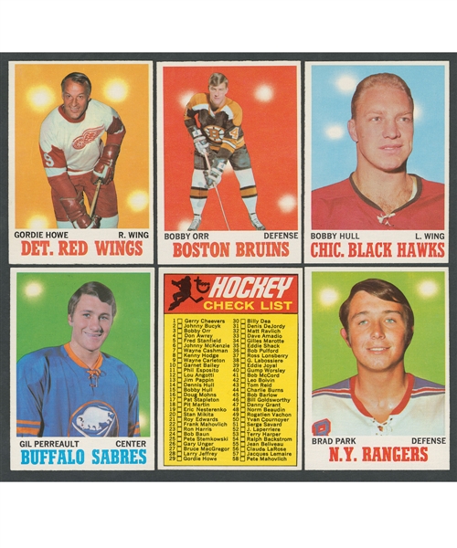 1970-71 Topps Hockey Complete High Grade 132-Card Set