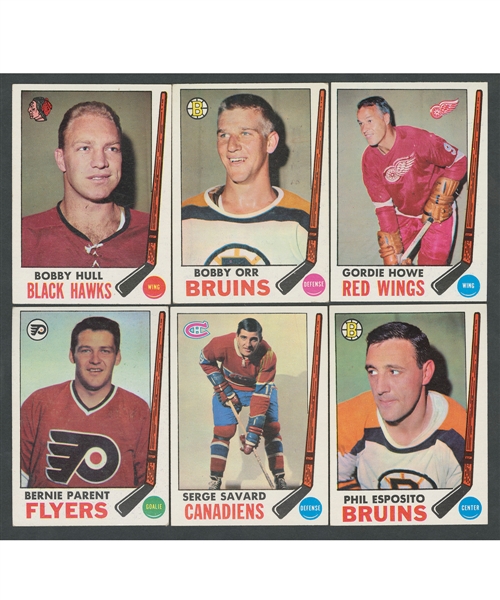 1969-70 Topps Hockey Near Complete Card Set (130/132)