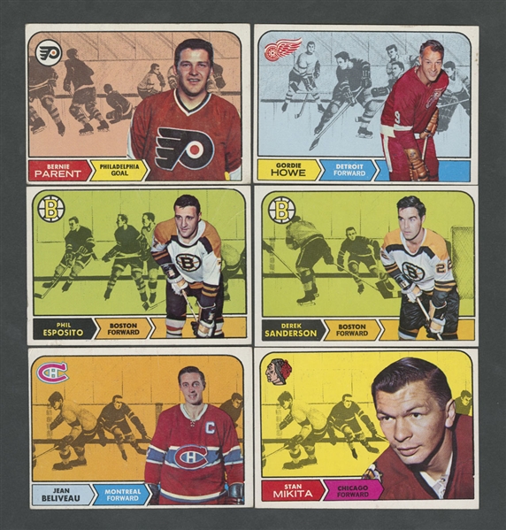 1968-69 Topps Hockey Near Complete Card Set (126/132)  